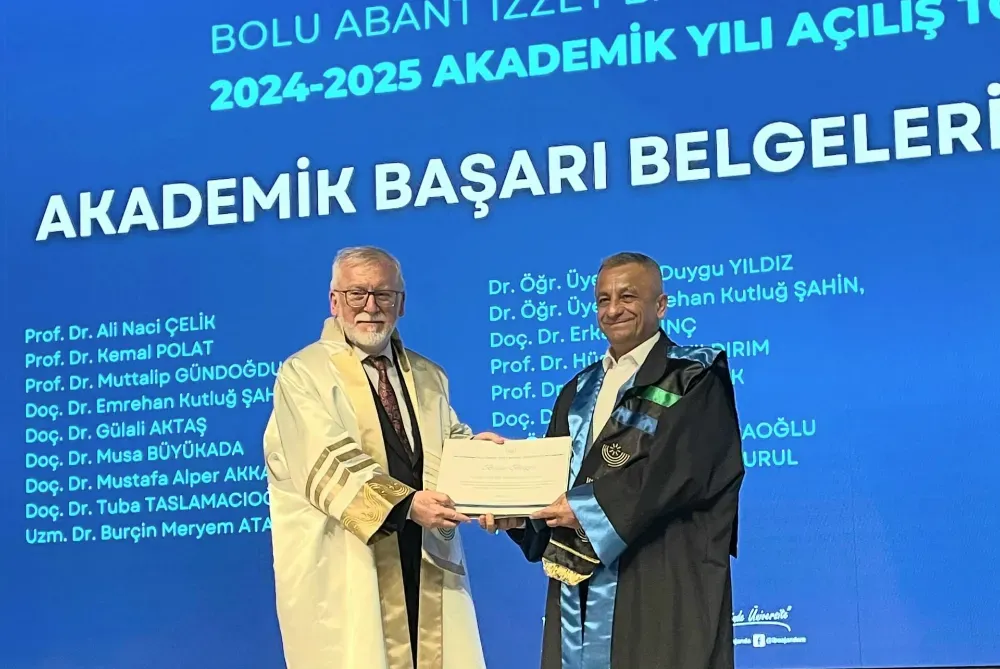 Aksaray’ın Gururu Prof. Dr. Himmet Karadal, BAİBÜ’de Başarı Belgesi ile Onurlandırıldı.