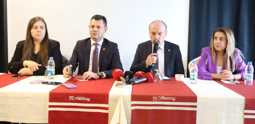 AKSARAY CHP YÖNETİMİ BASINLA BULUŞTU