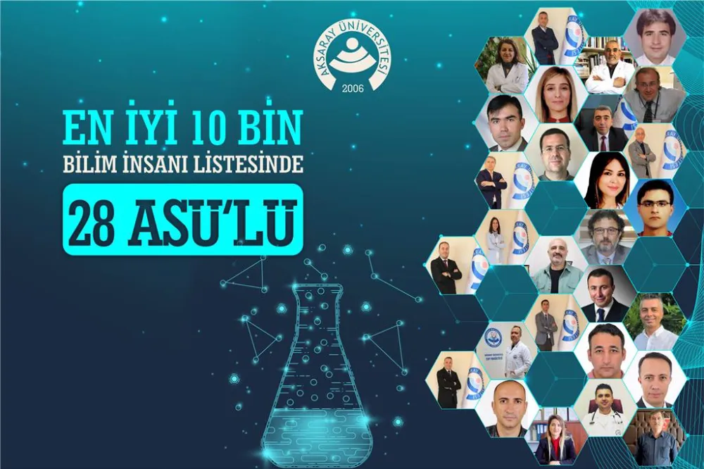 AKSARAY ÜNİVERSİTESİ’NDEN 28 AKADEMİSYEN İLK 10 BİN ARASINA GİRDİ