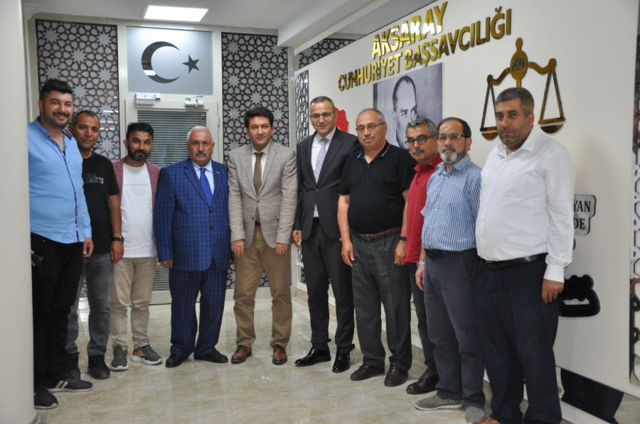 GAZETECİLERDEN BAŞSAVCI AYDEMİR’E ZİYARETİ